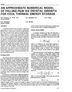 3725 — An Approximate Numerical Model of Falling-Film Ice Crystal Growth for Cool Thermal Energy Storage