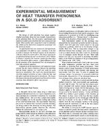 3728 — Experimental Measurement of Heat Transfer Phenomena in a Solid Adsorbent