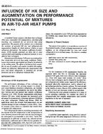 DE-93-06-4 — Influence of HX Size Augmentation on Performance Potential of Mixtures in Air-to-Air Heat Pumps