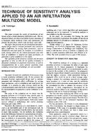 DE-93-07-1 — Technique of Sensitivity Analysis Applied to an Air Infiltration Multizone Model