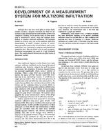 DE-93-07-2 — Development of a Measurement System for Multizone Infiltration