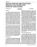 DE-93-08-2 — Indoor Airflow and Pollutant Removal in a Room with Desktop Ventilation