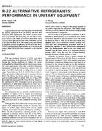 DE-93-09-4 — R-22 Alternative Refrigerants: Performance in Unitary Equipment