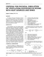 OR-94-04-3 — Criteria for Physical Simulation of Ventilation Processes in Rooms with Heat Sources and Sinks
