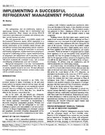 DE-93-11-1 — Implementing a Successful Refrigerant Management Program