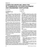 DE-93-13-3 — Computer Modeling Analysis of Commercial Kitchen Equipment and Engineered Ventilation