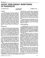 DE-93-14-3 — Short-Term Energy Monitoring of Residences