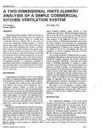 DE-93-13-4 — A Two-Dimensional Finite-Element Analysis of a Simple Commercial Kitchen Ventilation System
