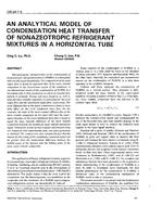 OR-94-07-3 — An Analytical Model of Condensation Heat Transfer of Nonazeotropic Refrigerant Mixtures in a Horizontal Tube