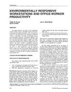 OR-94-08-3 — Environmentally Responsive Workstations and Office Worker Productivity