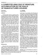 DE-93-16-1 — A Computer Analysis of Moisture Accumulation in the Walls of Manufactured Housing