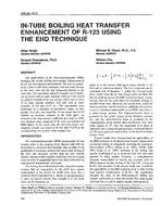 OR-94-10-3 — In-Tube Boiling Heat Transfer Enhancement of R-123 Using the EHD Technique