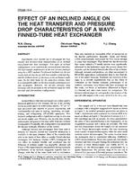 OR-94-10-4 — Effect of an Inclined Angle on the Heat Transfer and Pressure Drop Characteristics of a Wavy-Finned-Tube Heat Exchanger