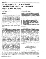 DE-93-18-1 — Measuring and Calculating Laboratory Exhaust Diversity – Three Case Studies