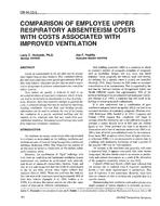 OR-94-13-3 — Comparison of Employee Upper Respiratory Absenteeism Costs with Costs Associated with Improved Ventilation