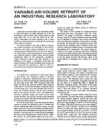 DE-93-21-3 — Variable-Air-Volume Retrofit of an Industrial Research Laboratory