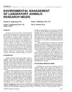 OR-94-16-1 — Environmental Management of Laboratory Animals:  Research Needs