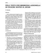 3750 — Field Tests for Minimizing Legionella in Cooling Water in Japan