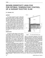 3752 — Design Sensitivity Analysis for Optimal Temperature Control of a Radiant Electric Slab