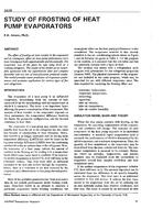 3628 — Study of Frosting of Heat Pump Evaporators