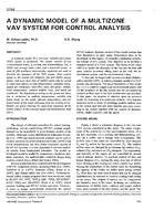 3758 — A Dynamic Model of a Multizone VAV System for Control Analysis