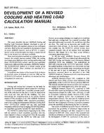 3637 (RP-626) — Development of a Revised Cooling and Heating Load Calculation Manual