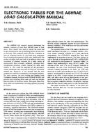 3639 (RP-626) — Electronic Tables for the ASHRAE Load Calculation Manual