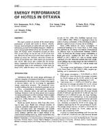 3767 — Energy Performance of Hotels in Ottawa