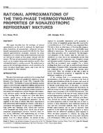 3769 — Rational Approximations of the Two-Phase Thermodynamic Properties of Nonazeotropic Refrigerant Mixtures
