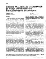 3649 — Dynamic Analysis and Visualisation of Water Vapour Diffusion Through Building Components