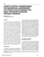 3651 — Computational Frameworks for Numerical Assessment of Steady-State Conductive Heat Transfer Through Thermal Bridges