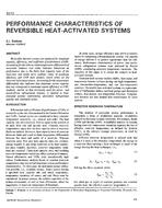 3777 — Performance Characteristics of Reversible Heat-Activated Systems