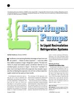 Centrifugal Pumps In Liquid Recirculation Refrigeration Systems