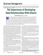 Business and Management: The Importance of Developing Good Relationships With Clients