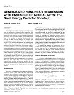 OR-94-17-3 — Generalized Nonlinear Regression with Ensemble of Neural Nets