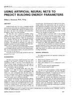OR-94-17-4 — Using Artificial Neural Nets to Predict Building Energy Parameters
