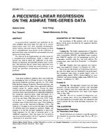 OR-94-17-5 — A Piecewise-Linear Regression on the ASHRAE Time-Series Data
