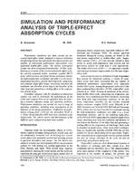 3781 — Simulation and Performance Analysis of Triple-Effect Absorption Cycles