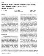 3545 — Indoor Air Flow with Cooling Panel and Radiative/Convective Heat Source