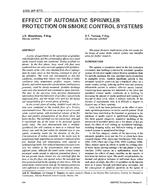 3785 (RP-677) — Effect of Automatic Sprinkler Protection on Smoke Control Systems