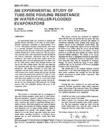 3606 (RP-560) — An Experimental Study of Tube-Side Fouling Resistance in Water-Chiller-Flooded Evaporators