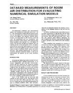 3548 — Detailed Measurements of Room Air Distribution for Evaluating Numerical Simulation Models