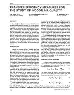3611 — Transfer Efficiency Measures for the Sudy of Indoor Air Quality