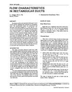 3554 (RP-549) — Flow Characteristics in Rectangular Ducts