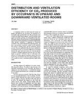3567 — Distribution and Ventilation Efficiency of CO2 Produced by Occupants in Upward and Downward Ventilated Rooms