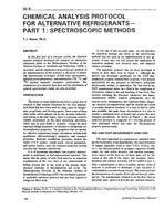 3618 — Chemical Analysis Protocol for Alternative Refrigerants – Part 1