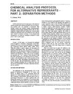 3619 — Chemical Analysis Protocol for Alternative Refrigerants – Part 2