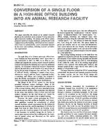 BA-92-01-3 — Conversion of a Single Floor in a High-Rise Office Building into an Animal Research Facility