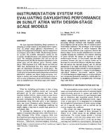 NO-94-03-4 — Instrumentation System for Evaluating Daylighting Performance in Sunlit Atria with Design-Stage Scale Models