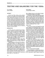 NO-94-04-3 — Testing and Balancing for the 1990s
